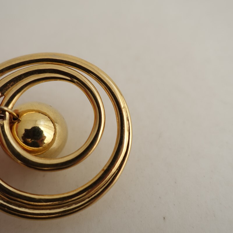 ジバンシィ GIVENCHY *ネックレス*ゴールドサークルアクセサリー(ac30-2510-173)【71K52】_画像6