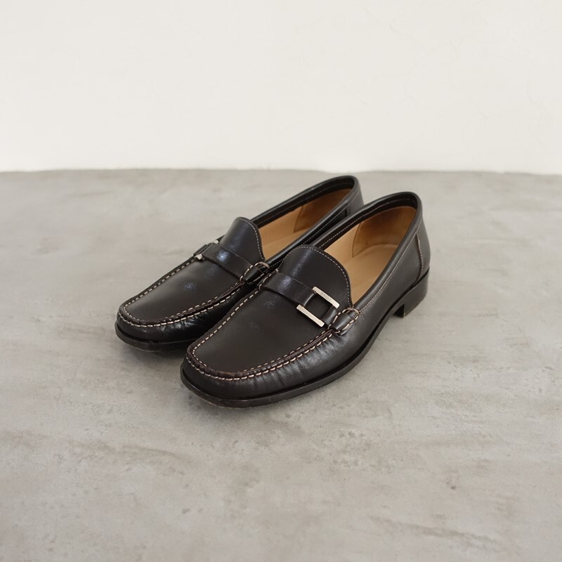 バリー BALLY *ローファー EU35/22.5*レザー皮革ダークブラウン1025(sh10-2510-166)【22K52】_画像1