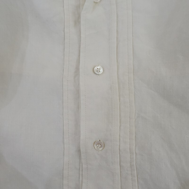 【定価2.2万】ジャーナルスタンダード ラックス JOURNAL STANDARD LUXE *40リネンスタンドプルシャツ*麻白(25-2510-778)【22K52】_画像6