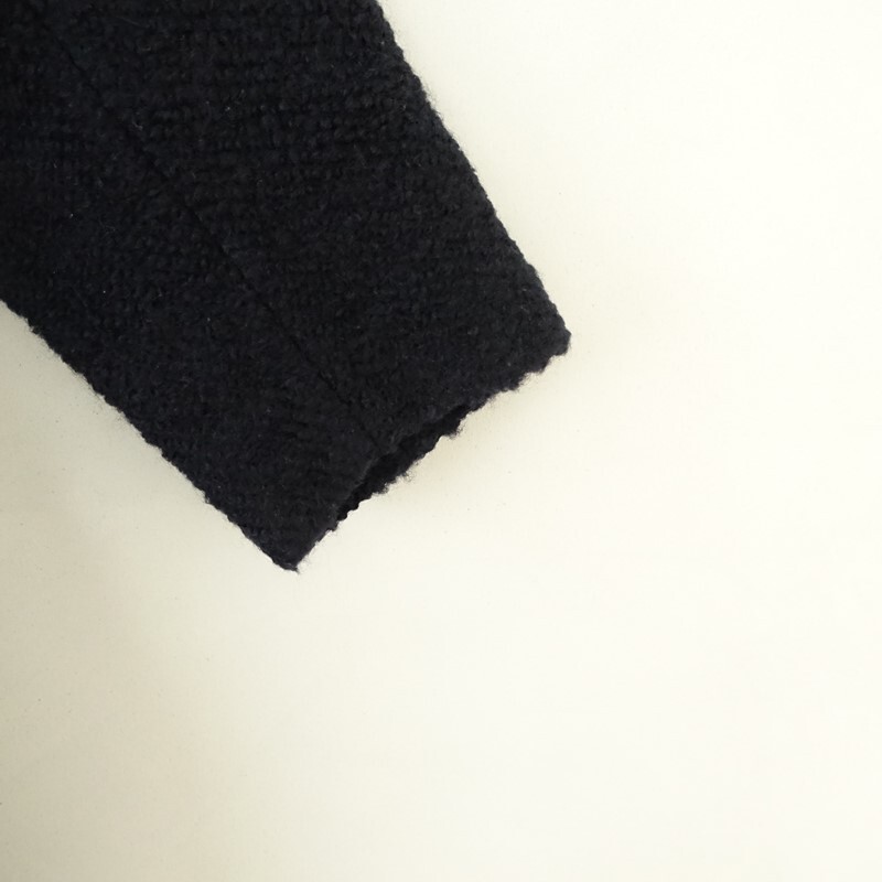 【定価6.0万】イエナ IENA *ブークレウールトラペーズコート*36ダブルジップノーカラー合成皮革使い裏地付(jk2-2510-742)【32K52】_画像4