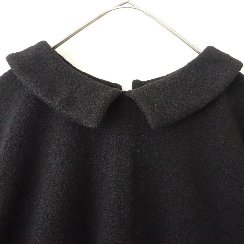 【定価3万】ダブルエードット aa. *2wayタックプルオーバー*S黒ブラックペプラム(33-2510-693)【42K52】_画像5