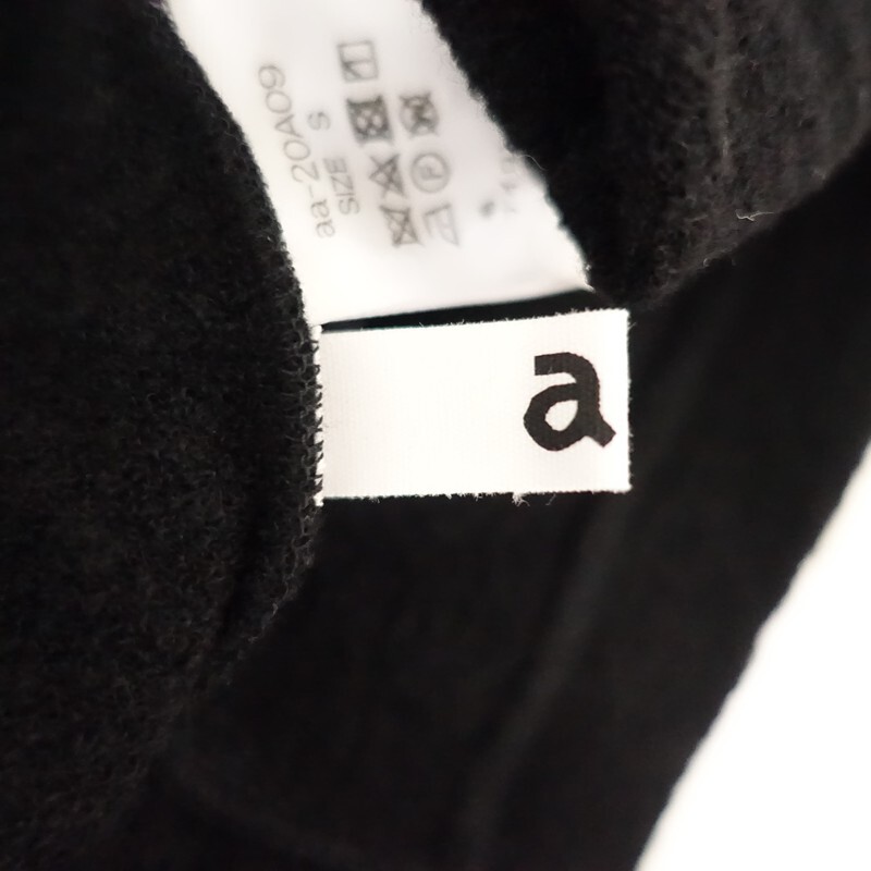 【定価3万】ダブルエードット aa. *2wayタックプルオーバー*S黒ブラックペプラム(33-2510-693)【42K52】_画像7