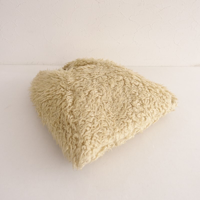 エムエム6メゾンマルジェラ MM6 Maison Margiela *ファーバッグ*かばん手提げベージュ1125(ba7-2511-10)【42K52】_画像3