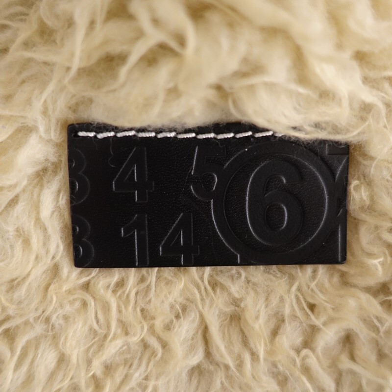 エムエム6メゾンマルジェラ MM6 Maison Margiela *ファーバッグ*かばん手提げベージュ1125(ba7-2511-10)【42K52】_画像8