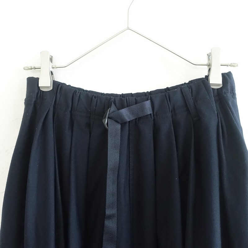 グラミチ GRAMICCI *ギャバイージーフレアロングスカート*Fネイビー無地タック(sk33-2511-34)【52K52】_画像3