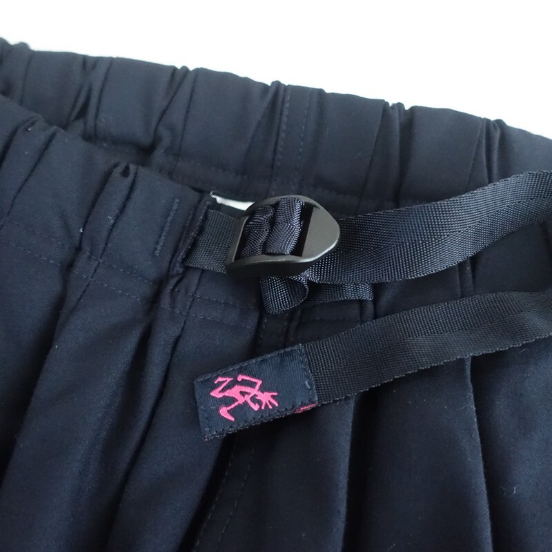 グラミチ GRAMICCI *ギャバイージーフレアロングスカート*Fネイビー無地タック(sk33-2511-34)【52K52】_画像5