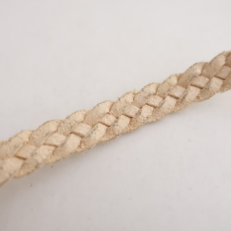 アングロ ANGLO *メッシュレザーベルト*オフホワイト革アクセサリー(ac30-2511-31)【62K52】_画像7