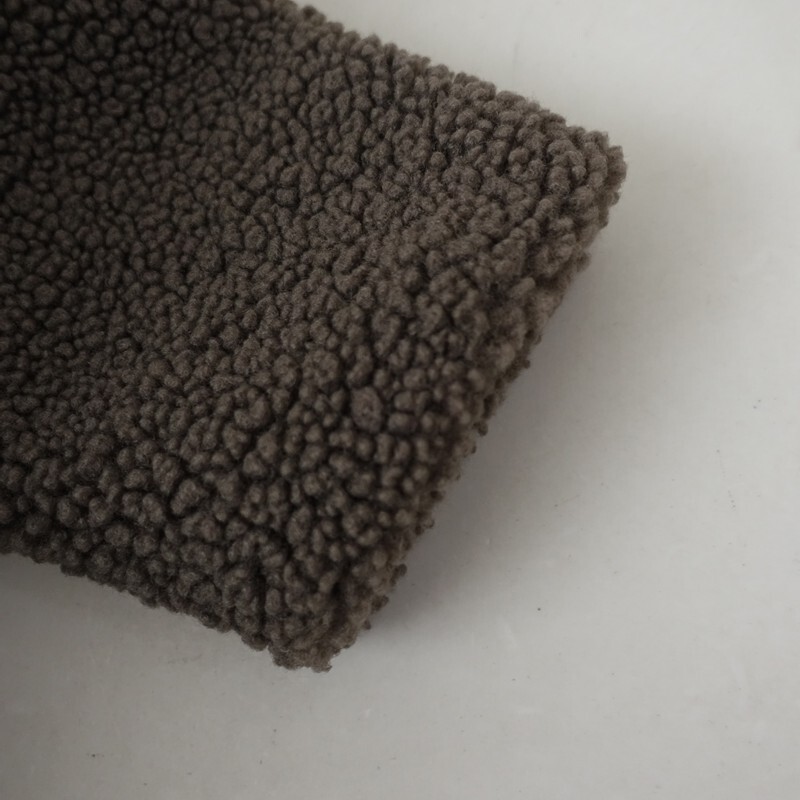 ザラ ZARA*ボアロングコート*Sグレーポリエステルチェスターコートテーラードカラーダブルブレスト裏地付き(jk2-2511-21)【82K52】_画像4