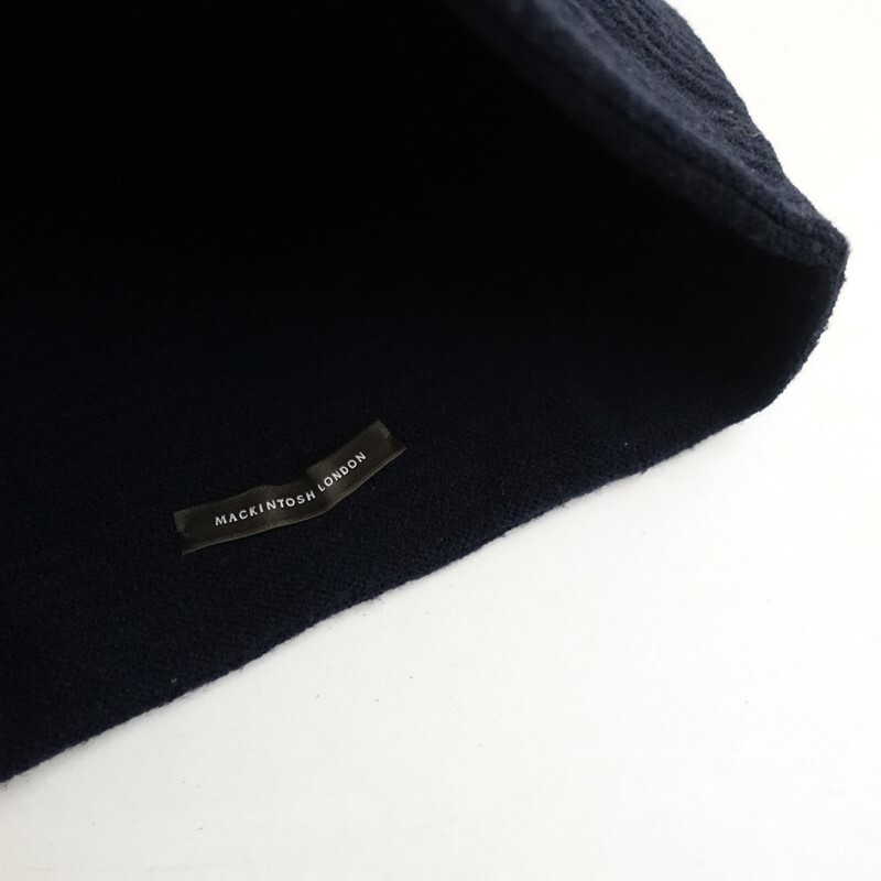 マッキントッシュロンドン MACKINTOSH LONDON *ニットスヌード*ネックウォーマー濃紺リブ編み1125(st7-2511-80)【82K52】_画像4