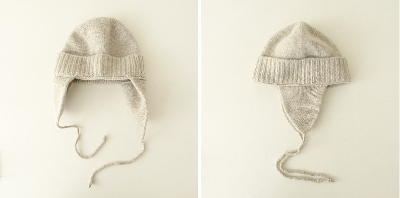 【定価1万】ネストローブ nest Robe *ニットフライトキャップ*帽子毛2way1025(ha7-2510-88)【20K52】_画像5