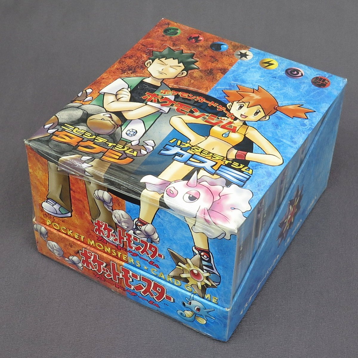 【ya0646】ポケモンカードゲーム ポケモンジム ニビシティジム タケシ・ハナダシティジム カスミ 旧裏 未開封10箱入りボックス　【ポケカ】_画像1