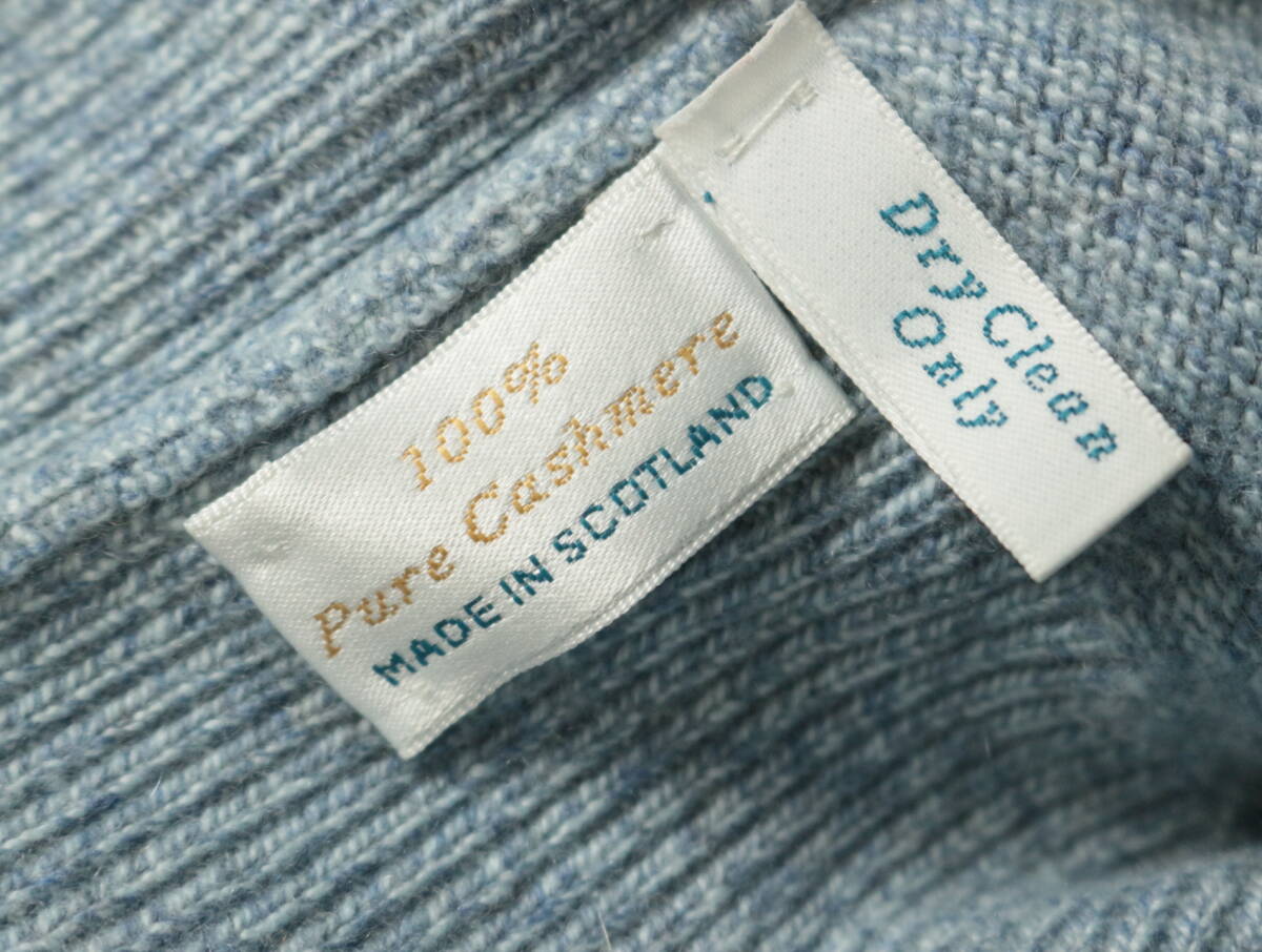 C304/BALLANTYNE/バランタイン/BERK/スコットランド製/カシミヤ100/クルーネック/カシミヤニットセーター/46サイズ/_画像6