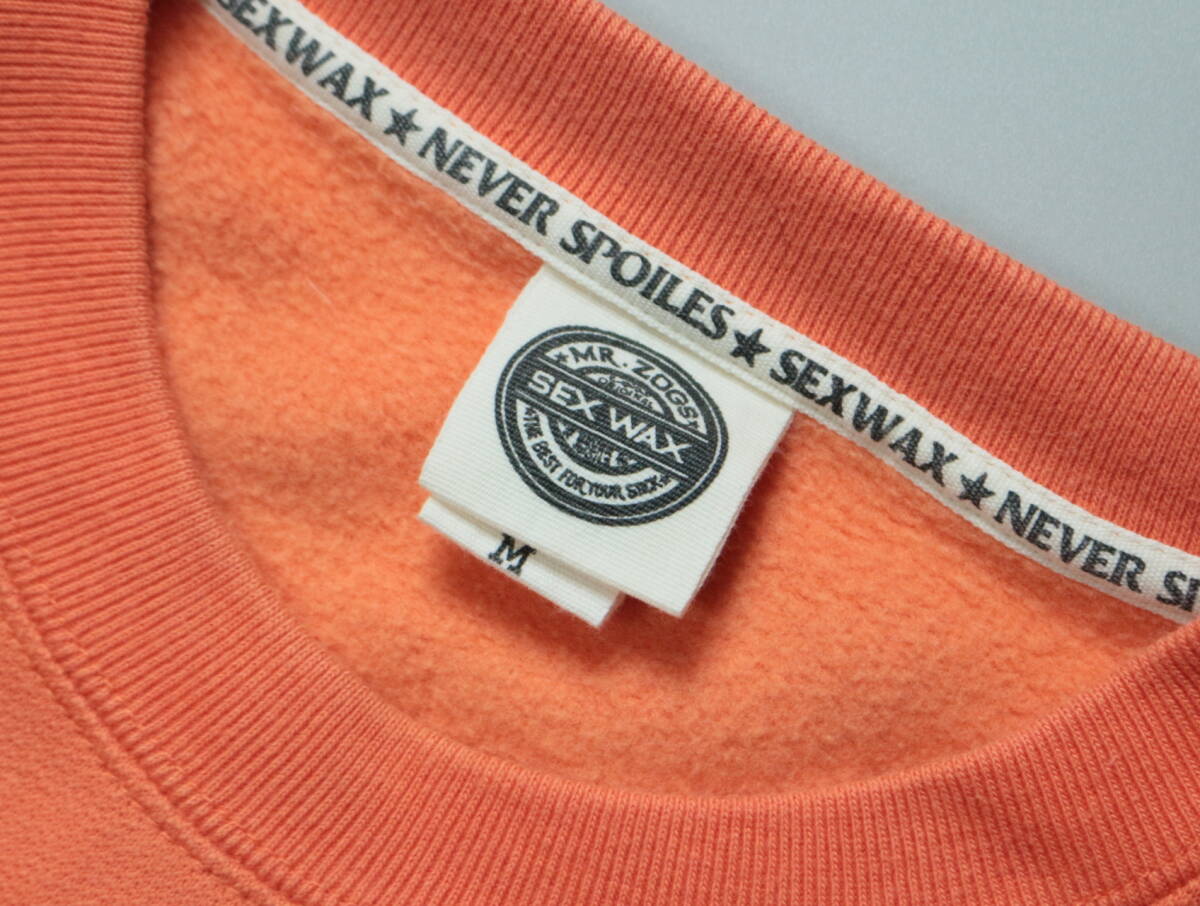 C341/MR.ZOGS/Mr Zogs/セックスワックス/SEXWAX/スウェットシャツ/トレーナー/オレンジ/Mサイズ/オールドサーフ/_画像4