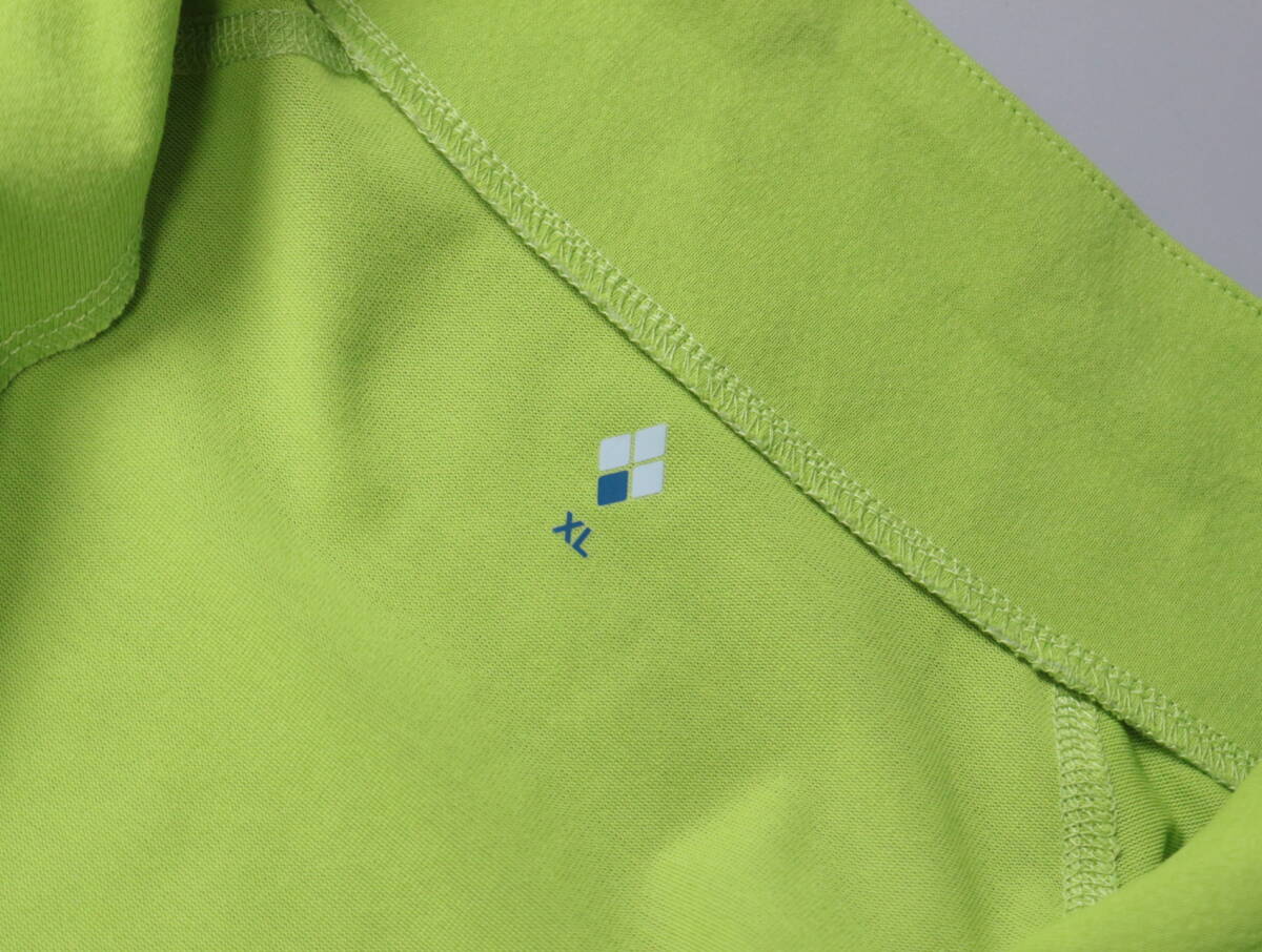 C400/mont-bell/モンベル/#1114124/WIC.ジップシャツ/美品/黄緑/長袖/トップス/XLサイズ/アウトドア/登山_画像4