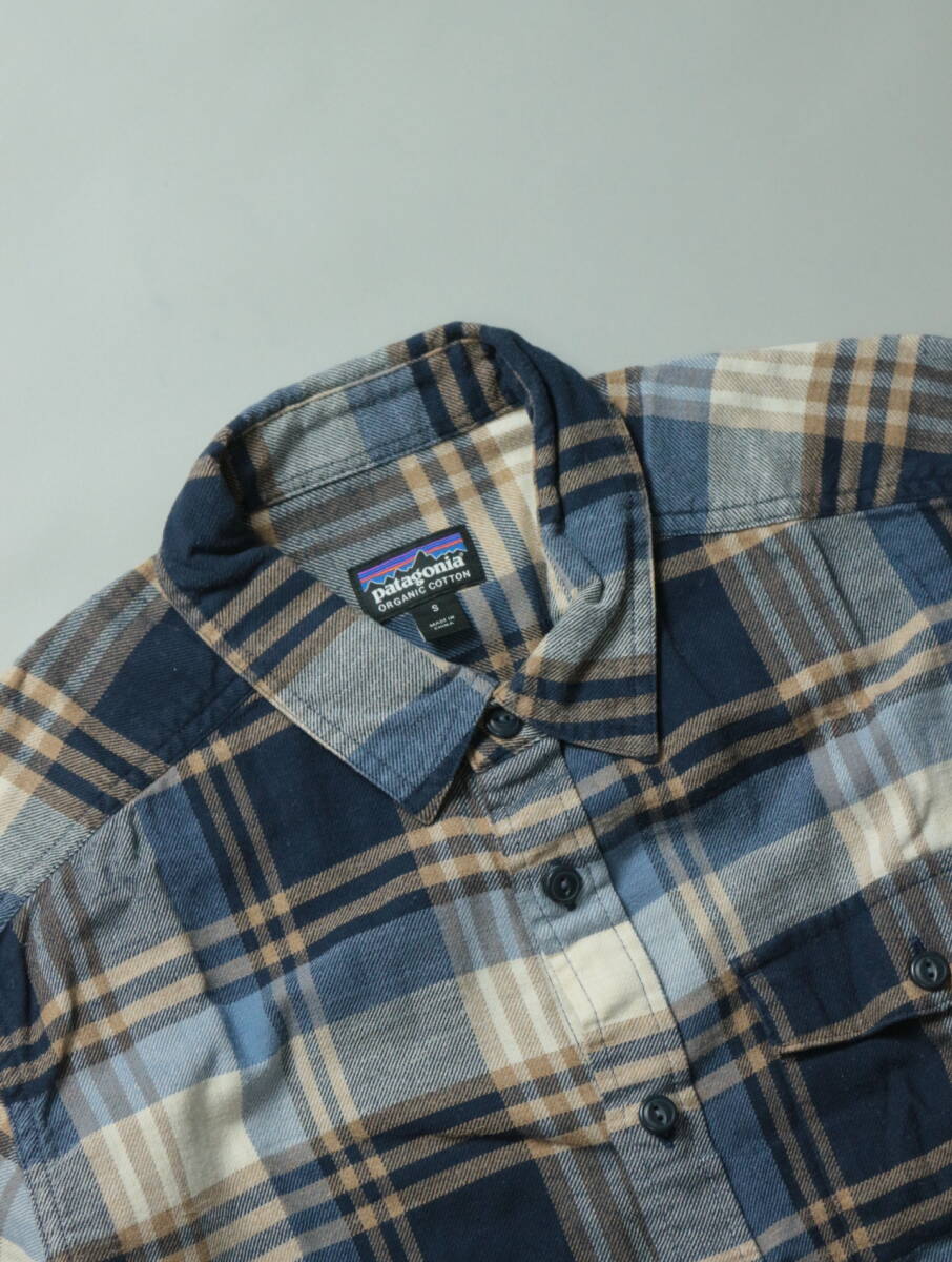 C307/patagonia/パタゴニア/オーガニックコットン/長袖シャツ/ネルシャツ/チェック柄シャツ/Organic Cotton/Sサイズ_画像5