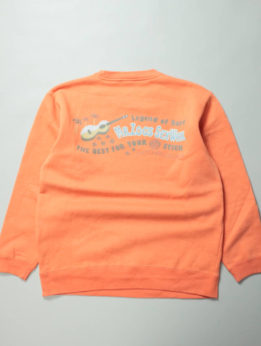 C341/MR.ZOGS/Mr Zogs/セックスワックス/SEXWAX/スウェットシャツ/トレーナー/オレンジ/Mサイズ/オールドサーフ/_画像2