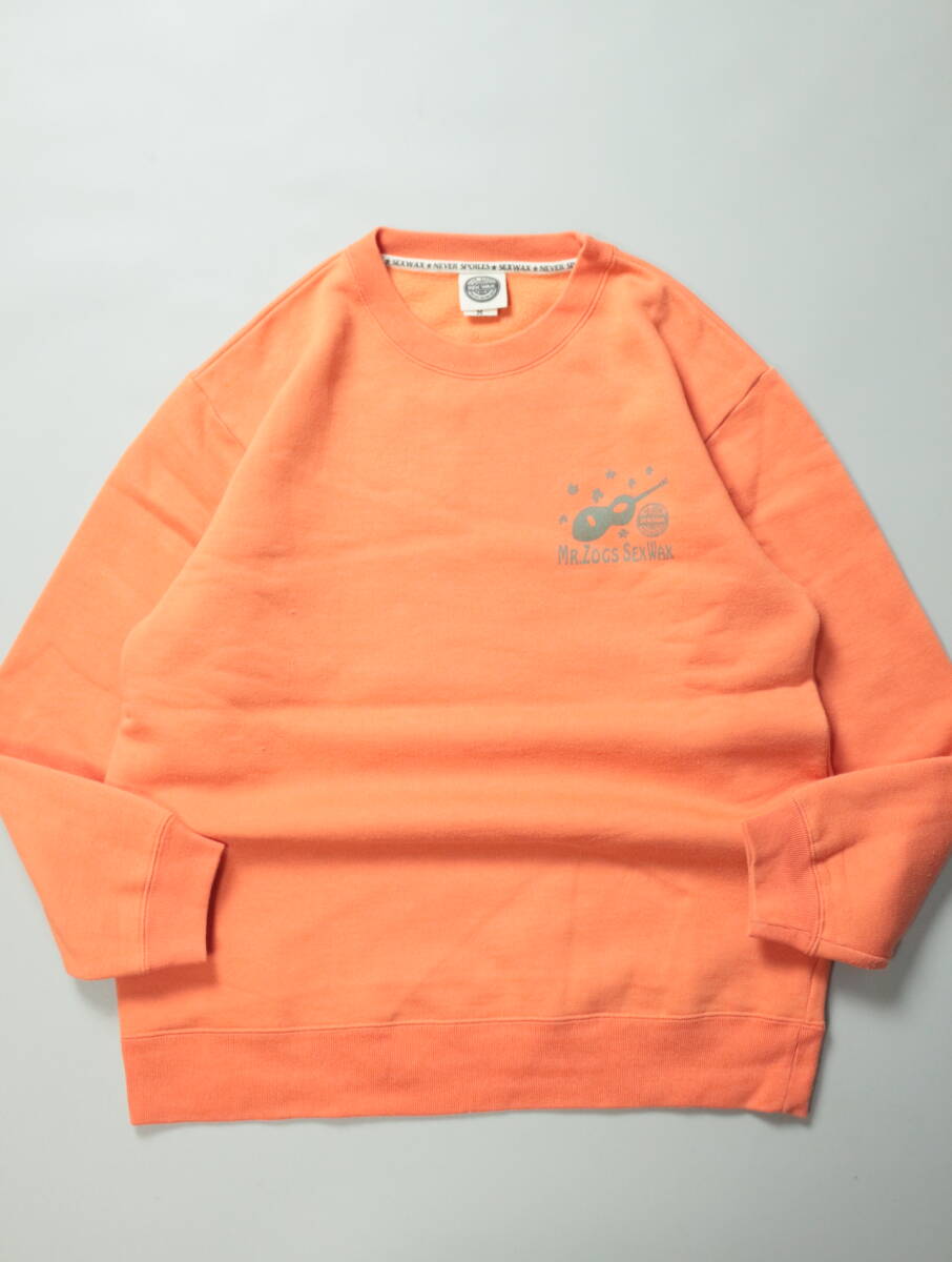 C341/MR.ZOGS/Mr Zogs/セックスワックス/SEXWAX/スウェットシャツ/トレーナー/オレンジ/Mサイズ/オールドサーフ/_画像1