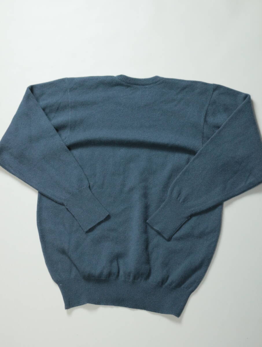 C396/John Wayerley of Hawick/スコットランド製/高級/クルーネック/カシミヤ100/カシミヤニットセーター/44サイズ/メンズ/無地/_画像4
