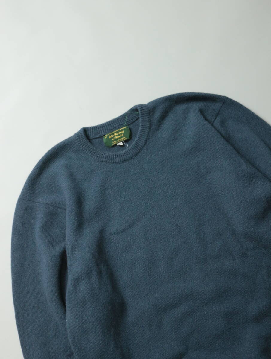 C396/John Wayerley of Hawick/スコットランド製/高級/クルーネック/カシミヤ100/カシミヤニットセーター/44サイズ/メンズ/無地/_画像2