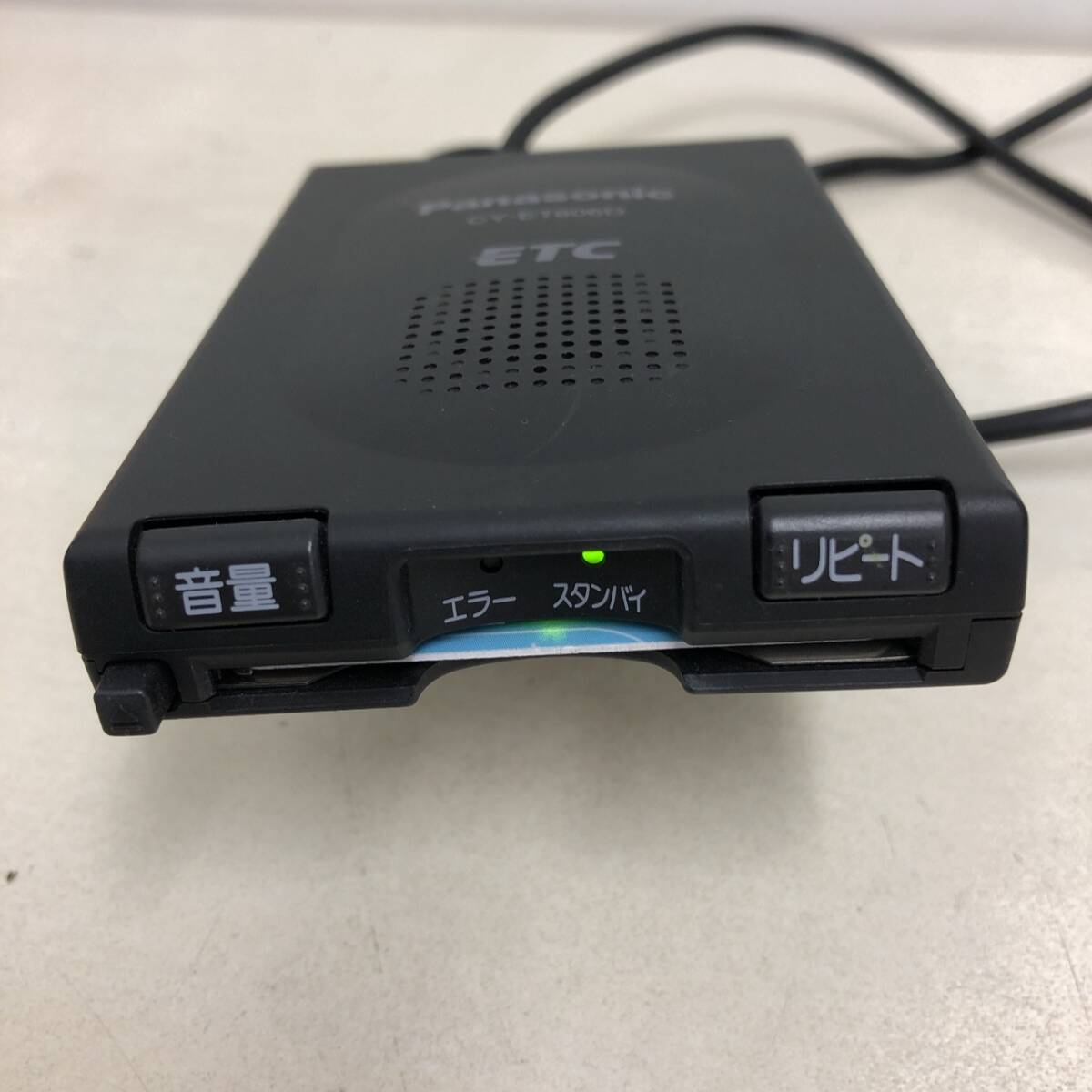 C1366 ETC 車載器 パナソニック CY-ET806D アンテナ一体型 音が出ません 軽自動車 通電確認済_画像1