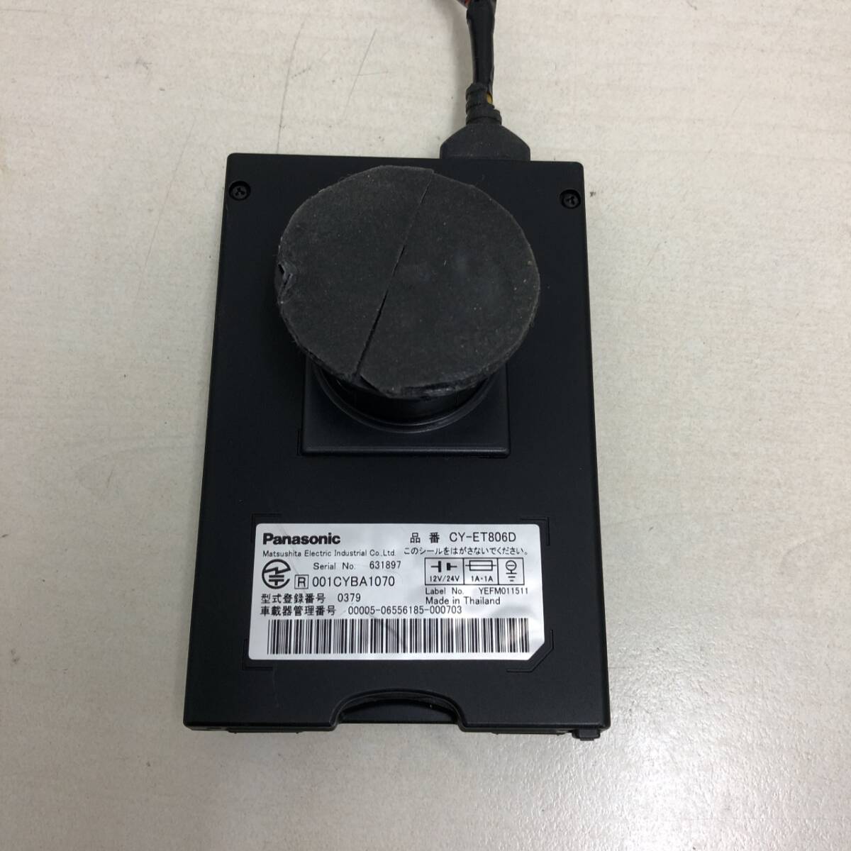 C1366 ETC 車載器 パナソニック CY-ET806D アンテナ一体型 音が出ません 軽自動車 通電確認済_画像3