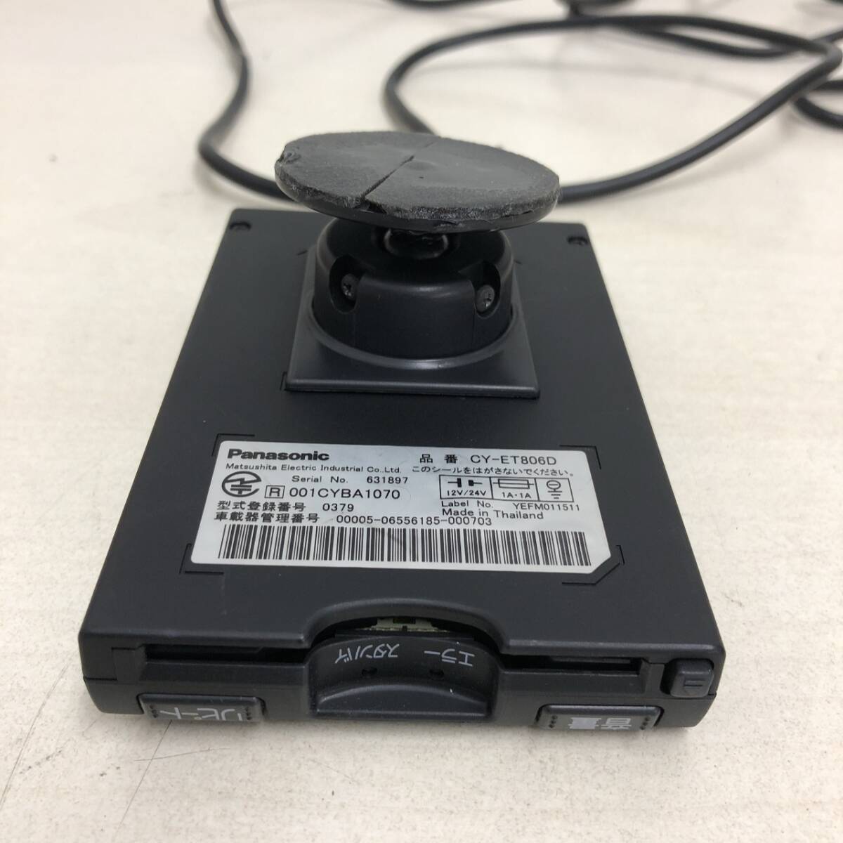 C1366 ETC 車載器 パナソニック CY-ET806D アンテナ一体型 音が出ません 軽自動車 通電確認済_画像5