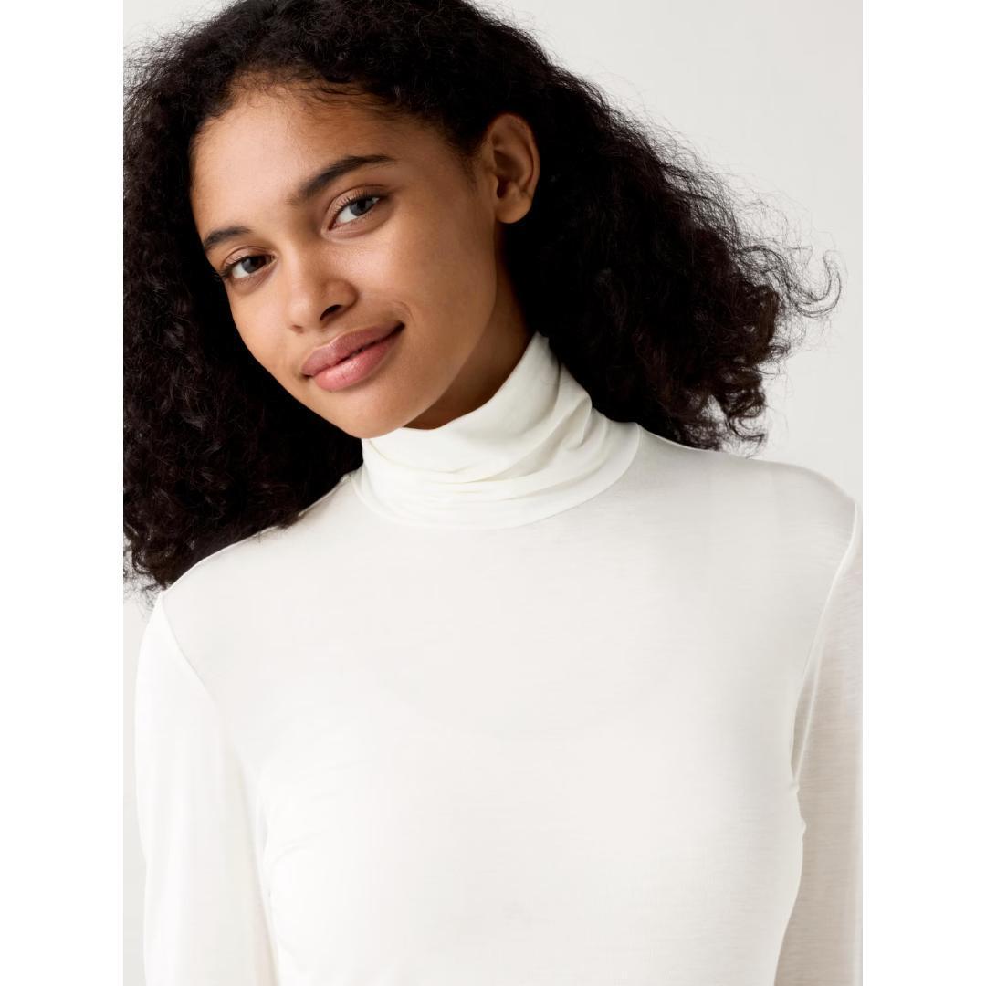 2枚セット ヒートテック ウルトラライト タートルネックT DARK GRAY_画像2