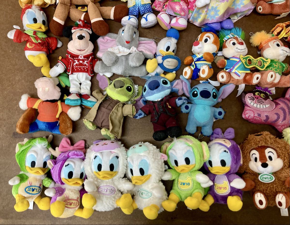 RR783) TDR 限定 ぬいぐるみバッジ 大量 まとめ売り ぬいば 干支 ディズニー Disney TDL レトロ ミッキー ミニー スティッチ ドナルド 等_画像4