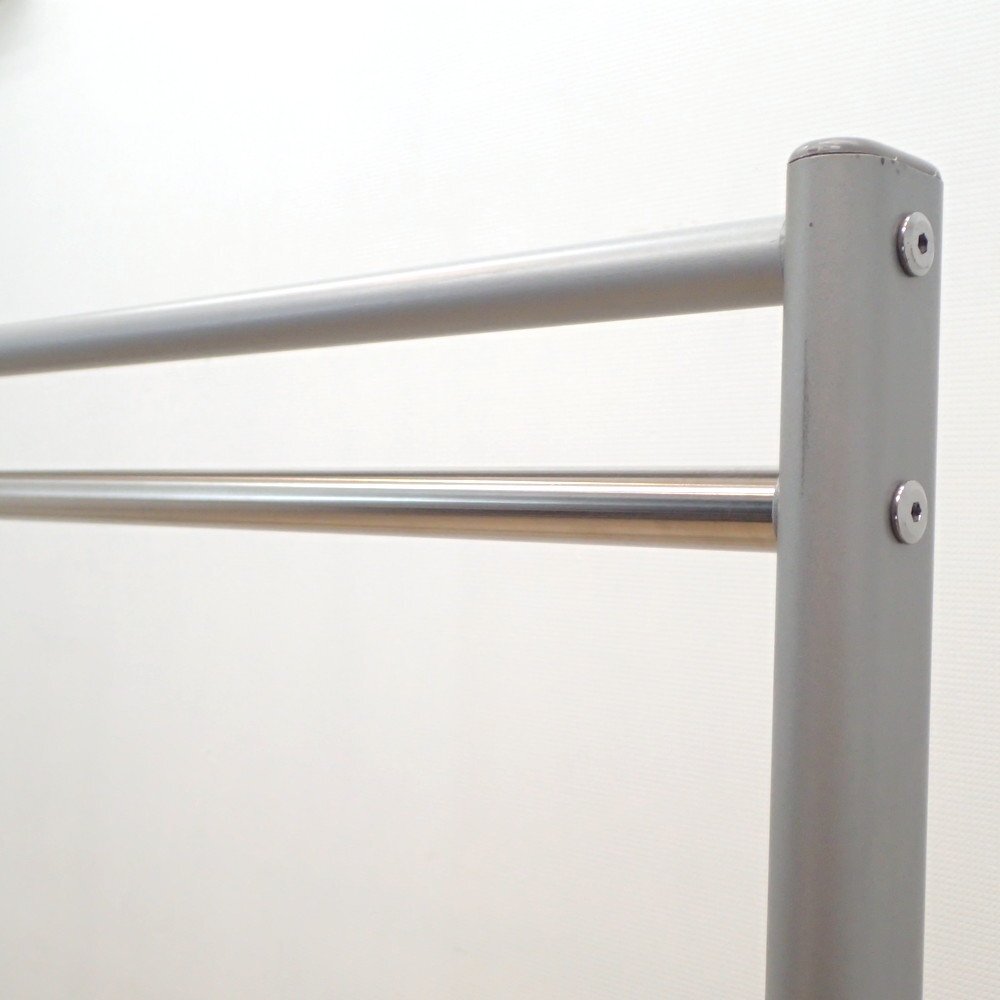 okamura オカムラ コートハンガー 15人用 L956AB Z712 シルバー ハンガーラック W1180 H1700 更衣室 衣類収納 KK18735 中古オフィス家具_画像5