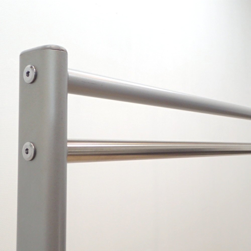 okamura オカムラ コートハンガー 15人用 L956AB Z712 シルバー ハンガーラック W1180 H1700 更衣室 衣類収納 KK18735 中古オフィス家具_画像4