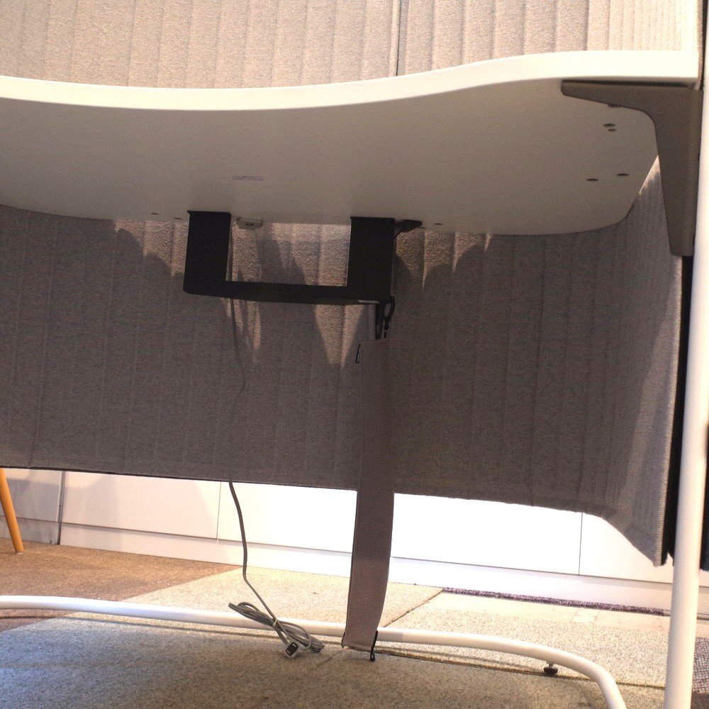 直接引取限定 コクヨ KOKUYO インフレーム スクリーンブース 1人用 パネル 間仕切り ブルー オフィスデスク 個室 KK16232 中古オフィス家具_画像4