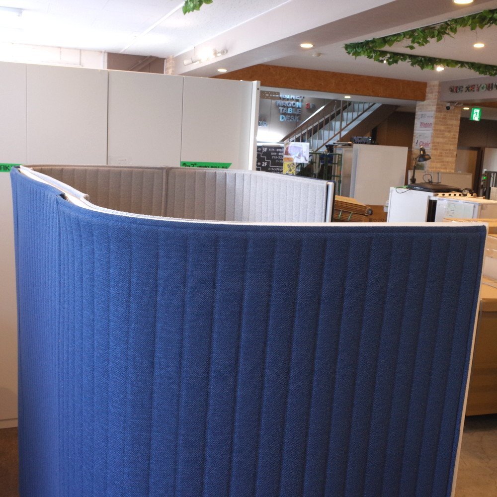 直接引取限定 コクヨ KOKUYO インフレーム スクリーンブース 1人用 パネル 間仕切り ブルー オフィスデスク 個室 KK16232 中古オフィス家具_画像5