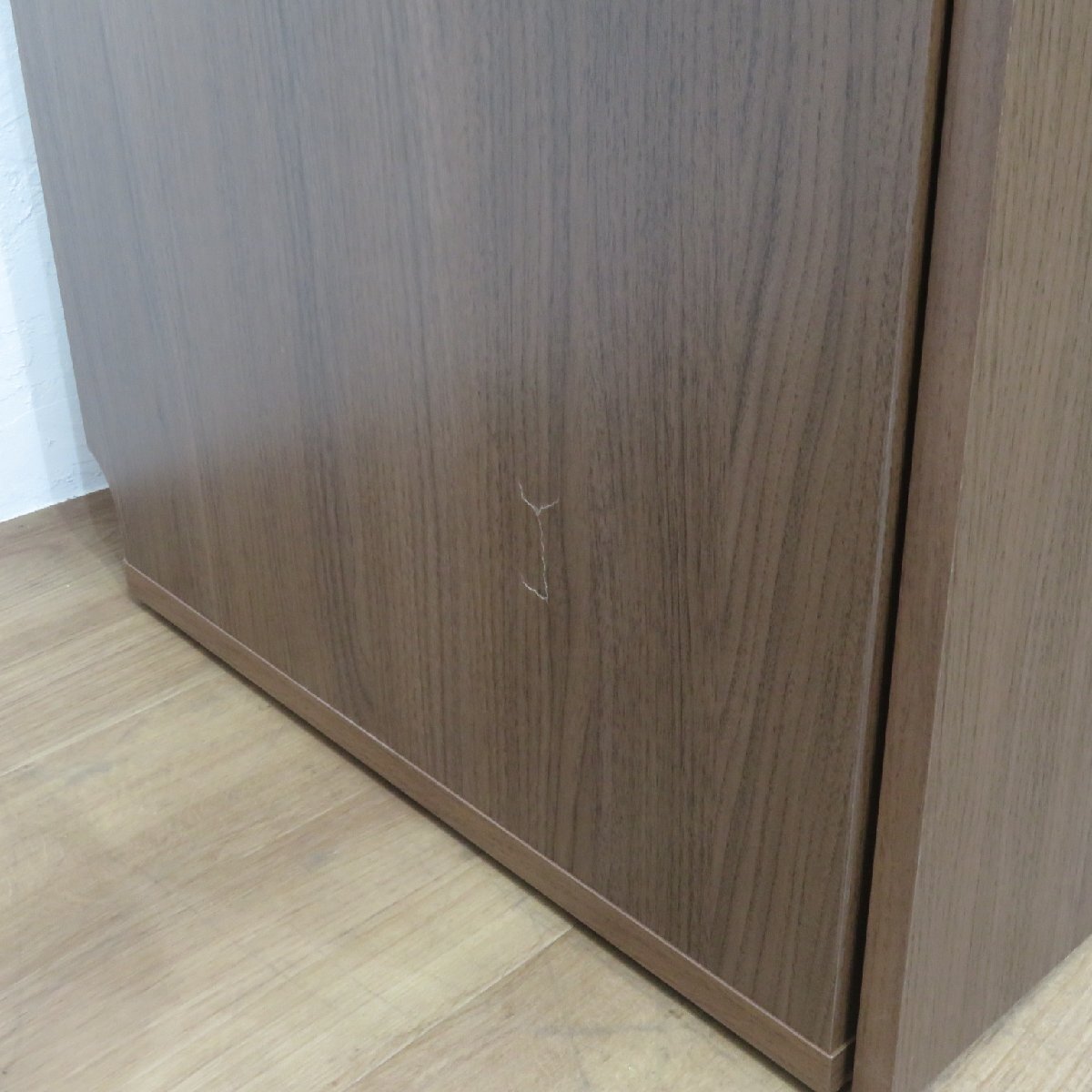 オフィスコム トラッシュユニット ウッド ダストボックス ごみ箱 分別 ゴミ箱収納用カウンター ゴミ箱2個セット AG19573 中古オフィス家具_画像7