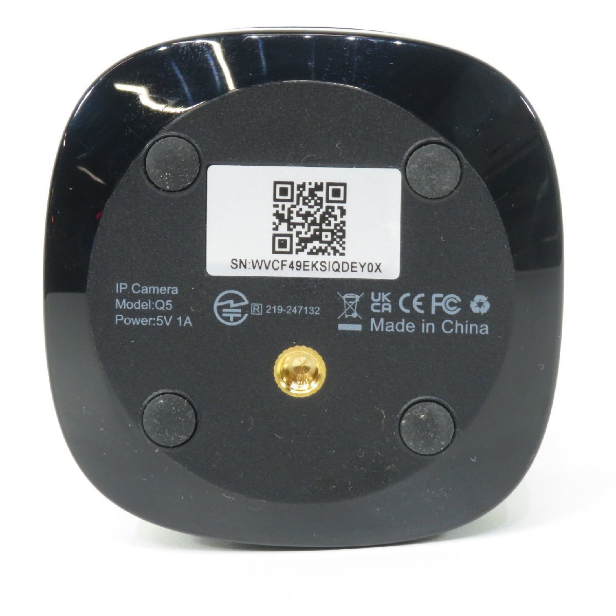 Wansview Q5 Webカメラ ブラック ネットワークカメラ IPカメラ ワイヤレス屋内防犯カメラ ベイビーモニター OA機器 AG19646 中古_画像8
