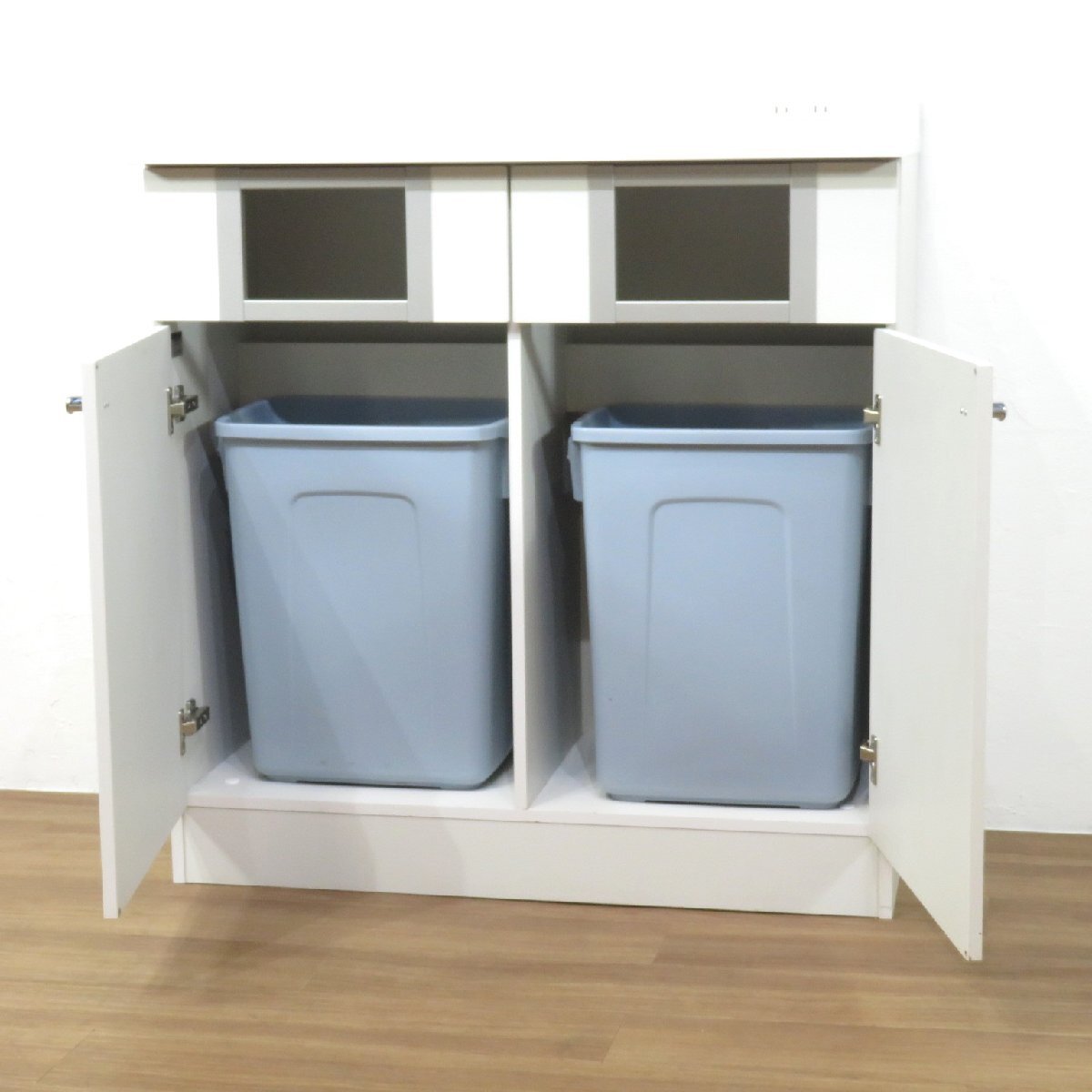 イトーキ トラッシュユニット HAK-9G9AWN-W9 ホワイト ダストボックス ごみ箱 オフィスアクセサリー YH19356 中古オフィス家具_画像7