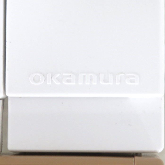 オカムラ アドバンス 平デスク 3V144P MK38 W1200 D600 木目 ホワイト オフィスデスク 引出し アウトレット YH16770-1 中古オフィス家具_画像8