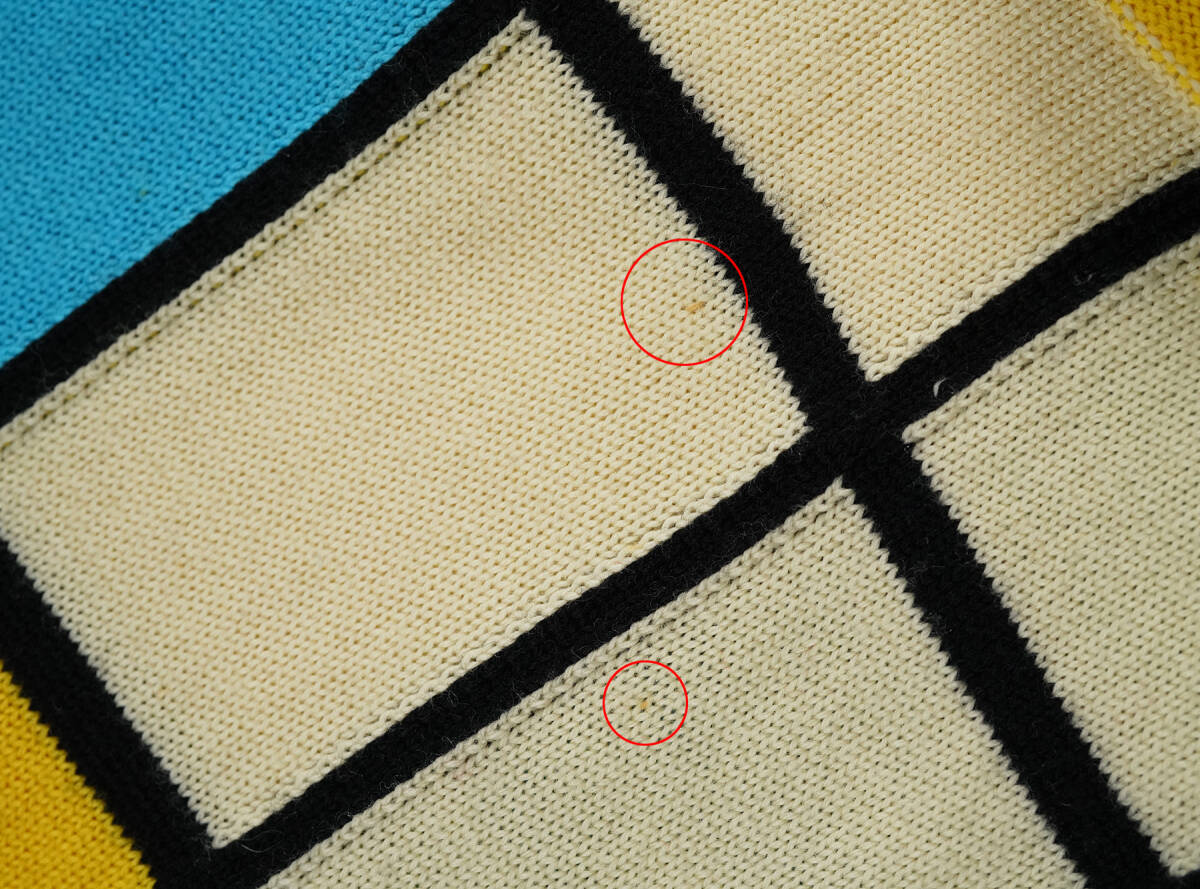 「 AD2001 01AW JUNYA WATANABE COMME des GARCONS モンドリアン柄 タートルネックニット 」ジュンヤワタナベ レディース JC-N006_画像5