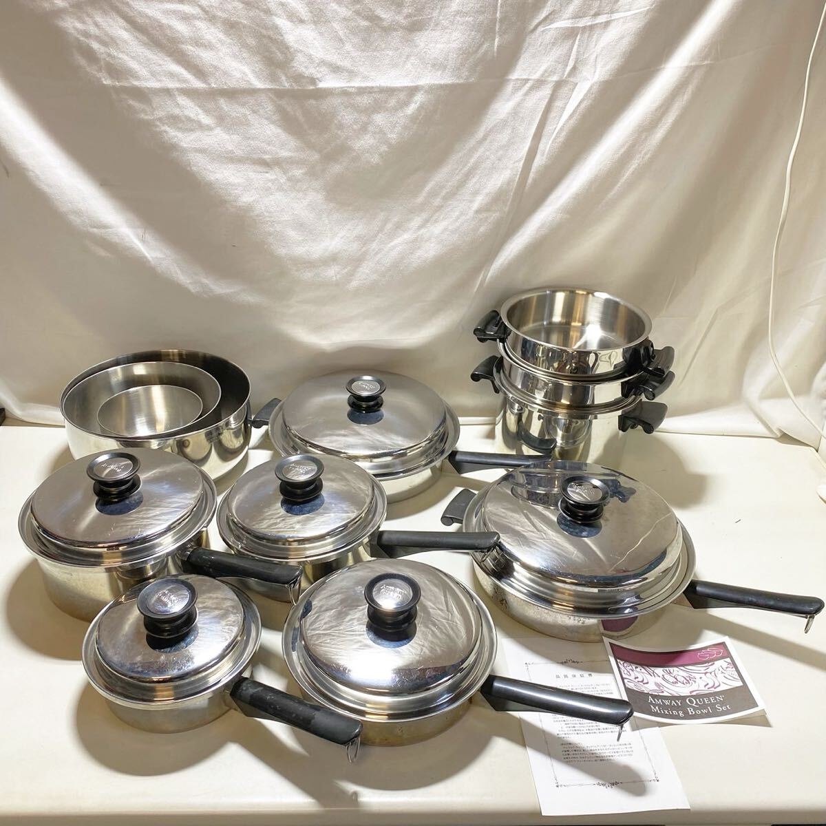 Amway QUEEN Amway Queen кастрюля с одной ручкой кастрюля с двумя ручками смешивание миска комплект 12 пункт [EJ1060]@120