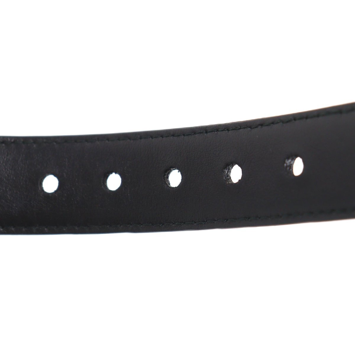 極美品○PRADA プラダ 2YC022 レザー トライアングルロゴ ペット用 首輪 ブラック シルバー M 箱・保存袋付き イタリア製_画像8