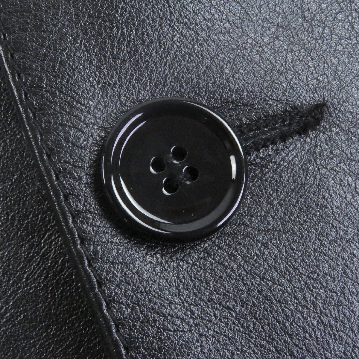 極美品□MM6 Maison Margiela エムエムシックス メゾンマルジェラ 23SS S52FB0076 羊革 レザーベスト ジレ 黒 44 イタリア製 正規品_画像5