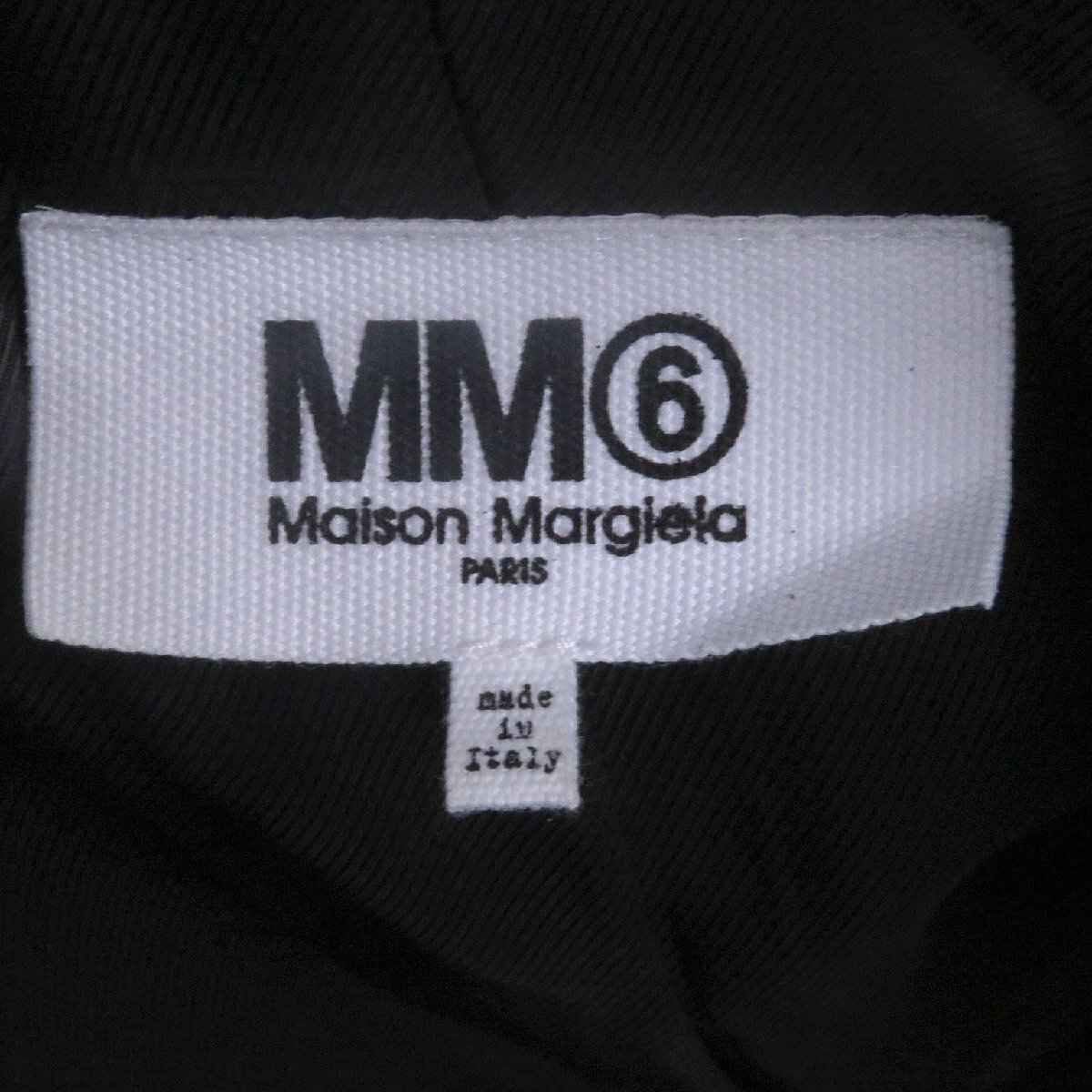 極美品□MM6 Maison Margiela エムエムシックス メゾンマルジェラ 23SS S52FB0076 羊革 レザーベスト ジレ 黒 44 イタリア製 正規品_画像6