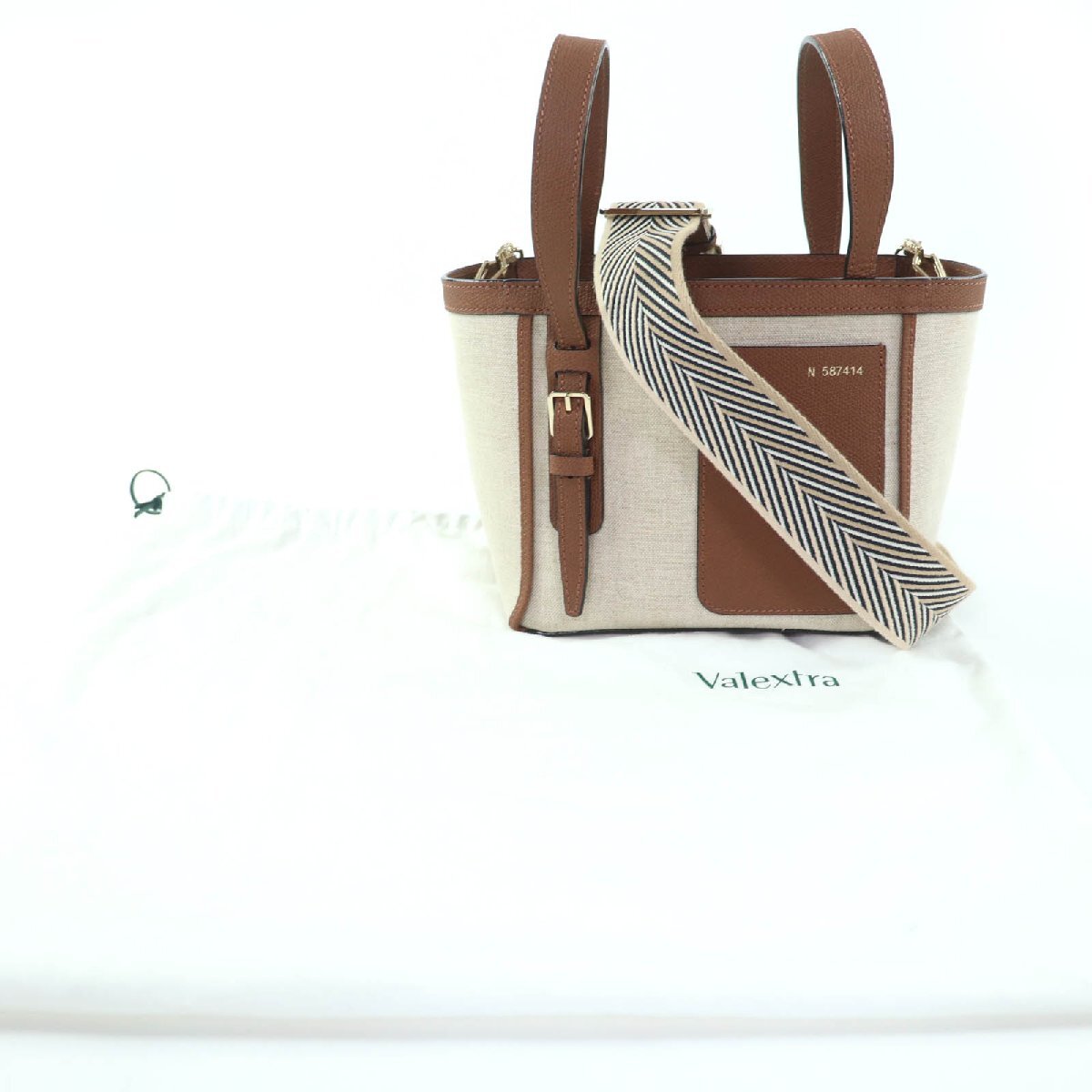  превосходный товар *Valextravarek -тактный laWBSF0086733 парусина кожа микро ковш сумка 2WAY ручная сумочка сумка на плечо сделано в Италии 