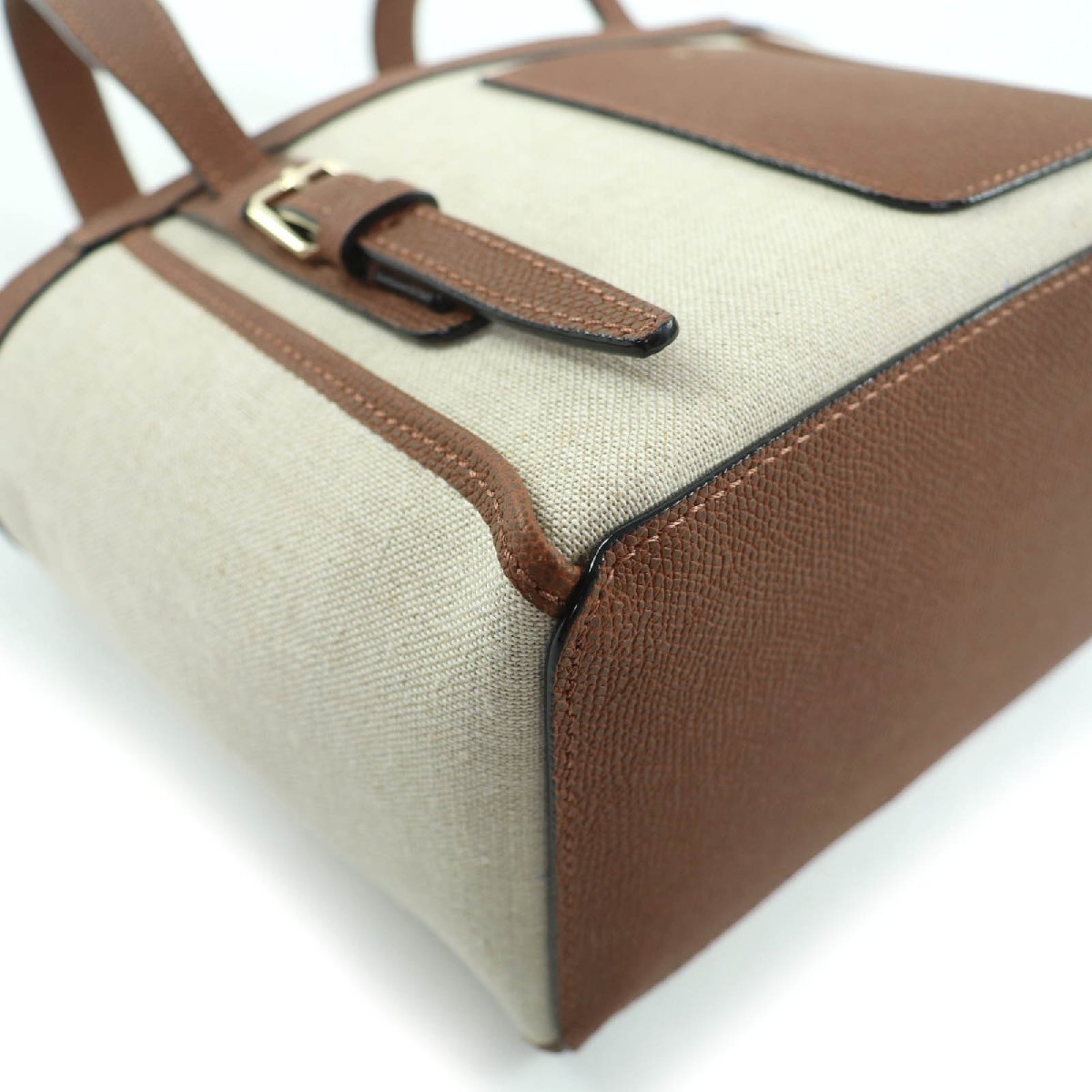  превосходный товар *Valextravarek -тактный laWBSF0086733 парусина кожа микро ковш сумка 2WAY ручная сумочка сумка на плечо сделано в Италии 