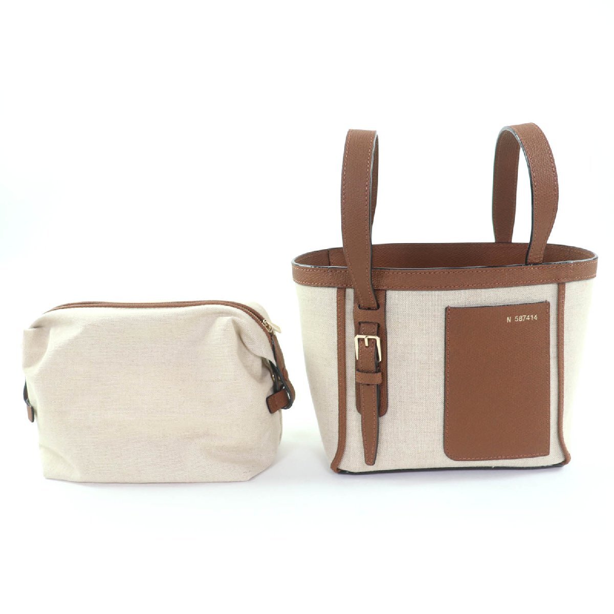  превосходный товар *Valextravarek -тактный laWBSF0086733 парусина кожа микро ковш сумка 2WAY ручная сумочка сумка на плечо сделано в Италии 