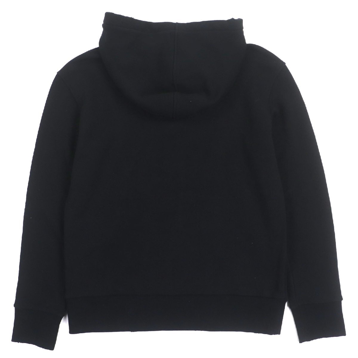 極美品▼GUCCI グッチ 475374 コットン100% USED加工 昆虫刺繍 プルオーバー パーカー ブラック S イタリア製 正規品 メンズ_画像3