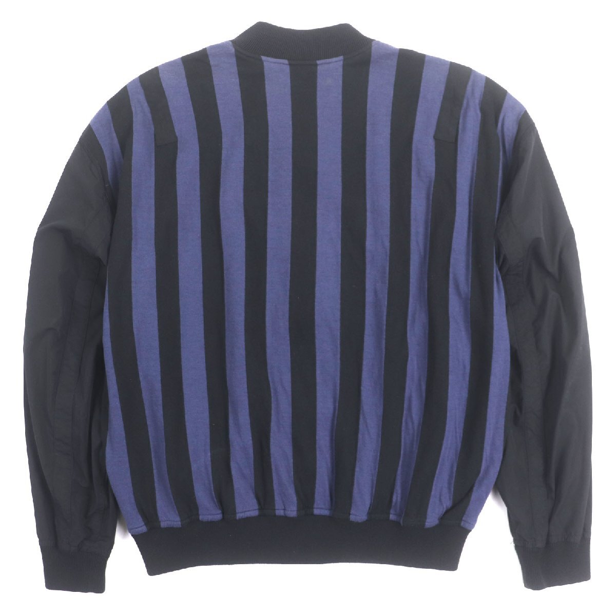 美品▼ISSEY MIYAKE MEN イッセイミヤケ メン ヴィンテージ 筆タグ ボーダー柄 切り替えデザイン ジャケット ブルゾン M 正規品 メンズ_画像3