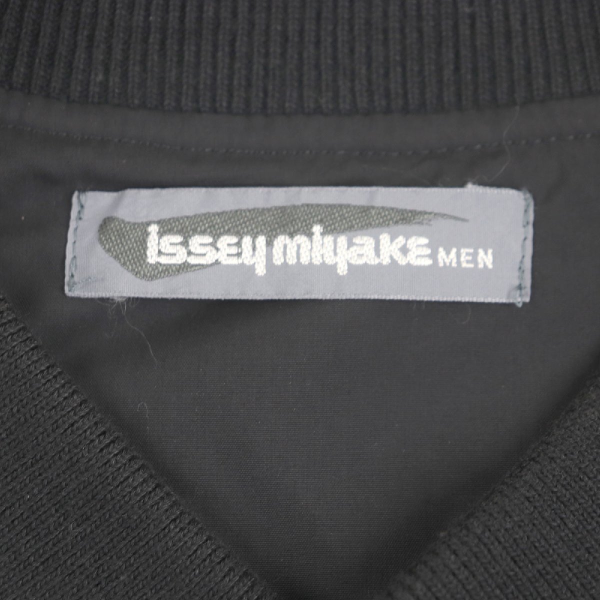 美品▼ISSEY MIYAKE MEN イッセイミヤケ メン ヴィンテージ 筆タグ ボーダー柄 切り替えデザイン ジャケット ブルゾン M 正規品 メンズ_画像6