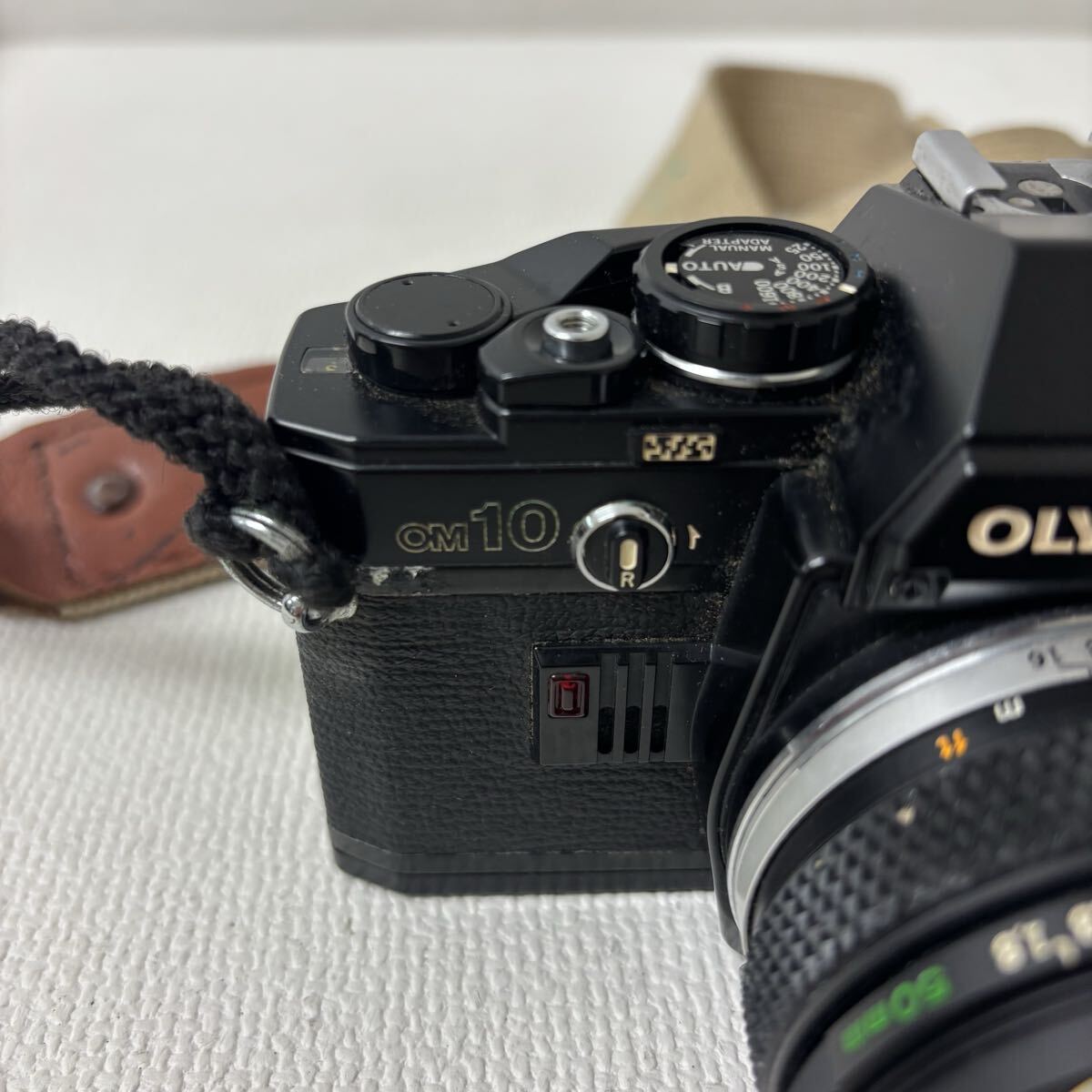 1120G6 OLYMPUS オリンパス 一眼レフ フィルムカメラ OM10 LENS レンズ ZUIKO MC AUTO-S 1:1.8 50mm._画像9