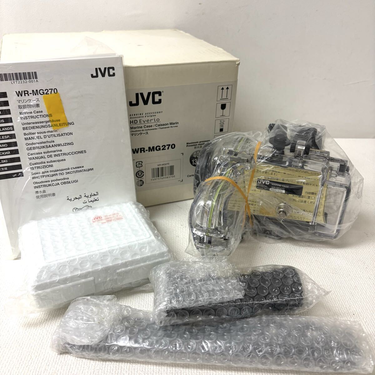 1121P6 未使用★JVC マリンケース WR-MG270 HD Everio エブリオ エヴリオ ビデオカメラケース 耐水深 40m 131ft_画像1