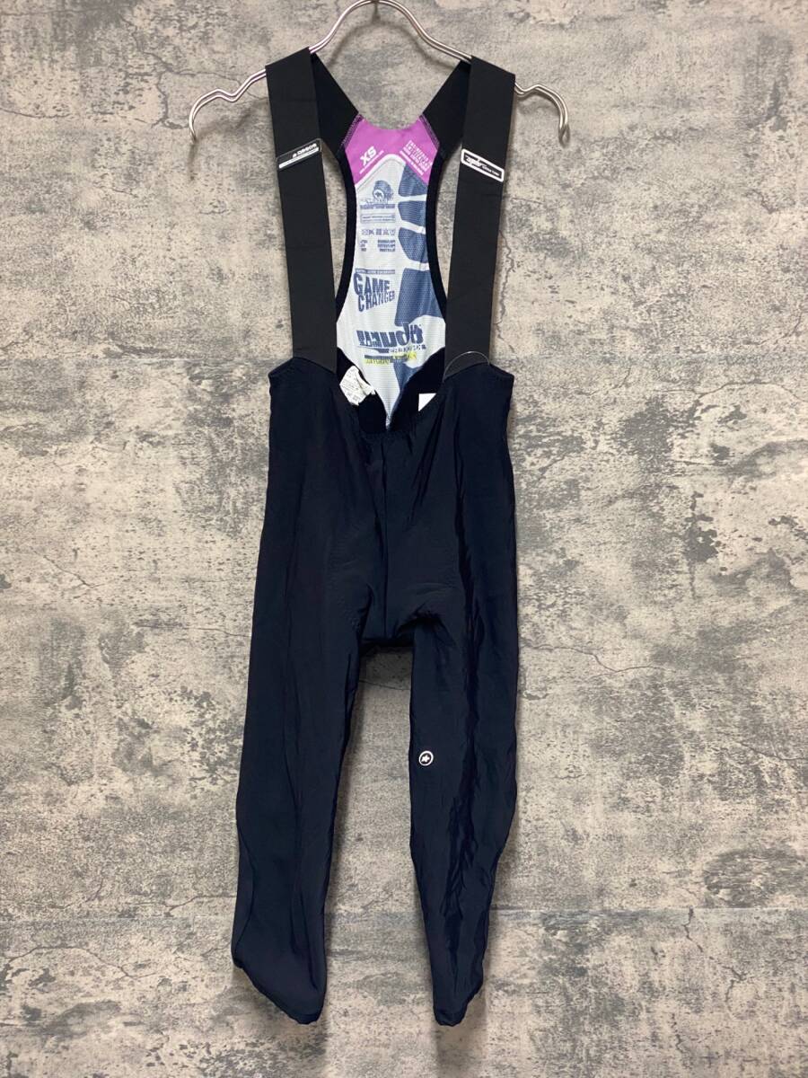 JN764 アソス assos Tiburu Knickers MILLE ビブニッカー 黒 XS 裏起毛_画像1